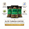 Elite Turkish Coffee with Cardamom – Bundle of 3 Packs (100g Each) – Authentic Israeli Ground Coffee with Cardamom – Kosher – Product of Israel