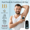 Dead Sea Roll-On Deodorant for Men 80ml with Natural Dead Sea Minerals, Long Lasting Odor Protection, Gentle Daily Use, Fresh Clean Scent Body Care