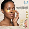 Golden Hydrogel Eye Patch Firming Mask 4g x 10 – Under Eye Patches with Hyaluronic Acid, Collagen & Caffeine – Anti-Aging Eye Mask for Puffiness, Dark Circles & Wrinkles