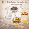 H&B Foaming Mud Sorbet Exfoliating Body Scrub With Dead sea salt and Body Oils- Coconut oil, Argan Oil- Shower scrub, Foot scrub Paraben Free - 450gr - Dead Sea Minerals