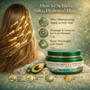 HB Dead Sea Minerals Treatment Hair Mask with Avocado Oil & Aloe Vera, Deep Moisturizing Hair Mask for Dry, Damaged & Color-Treated Hair, with Vitamins B5 & E, 250 ml / 8.45 fl oz