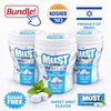 Elite Must Cool White Sugar Free Sweet Mint Chewing Gum Jar – 66g (Pack of 3) | Sweet Mint Flavor Gum | Kosher | Imported from Israel