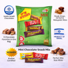 Elite Mini Chocolate Snack Mix – Pesek Zman, Kif Kef & Mekupelet Minis – 390g Bag | Israeli Chocolate Variety Pack | Kosher | Imported from Israel