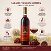 Carmel Yashan Noshan Sweet Red Wine, 750 ml | Premium Israeli Sweet Red Wine | Carmel Winery | Product of Israel | 25.4 fl oz