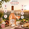 Barkan Blush Dry Rosé Wine, 750 ml | Premium Israeli Dry Rosé Wine | Single Vineyard | Kosher Wine | Product of Israel | 25.4 fl oz