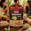 Galil Imported Roasted & Salted Pistachios, 7 Oz (198g) – Premium Pistachios, Crunchy Nut Snack, Resealable Bag, Kosher & Halal Certified, Product of Turkey