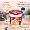 Osem Mana Hama Italian Style Pasta Alfredo, 60g Cups, Bundle of 3, Instant Creamy Pasta Meal, Quick & Easy Israeli Ready Meal, Kosher