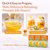 Osem Pineapple Jelly Mix – Bundle Pack of 3 Boxes (85g Each) Instant Jelly Dessert Mix Kosher Badatz Total 255g