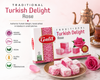 Galil Rose Turkish Delight – Authentic Handcrafted Lokum from Istanbul – Vegan, Gluten Free, Kosher & Halal – 16 oz