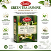 Galil Green Tea Jasmine, Bundle of 3 Boxes – 60 Individually Enveloped Tea Bags, Premium Jasmine Green Tea, Non-GMO, Kosher & Halal