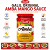 Galil Original Amba Mango Sauce, 22 oz (630g), Authentic Middle Eastern Pickled Mango Condiment, Kosher & Halal Certified, Product of Israel