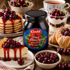 Galil Pitted Sour Cherry Preserve in Heavy Syrup, 15.5 oz (440g), Sweet & Tart Cherry Dessert Topping, Kosher & Halal Certified, Product of Bulgaria