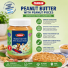 Taaman Peanut Butter with Peanut Pieces 510g (18 oz) – Kosher Crunchy Peanut Butter – Imported from Argentina