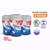 Elite Bazooka Bubble Gum Bottle – 66g (Pack of 3) | Classic Israeli Bazooka Gum | Kosher | Bubble Gum Pieces | Imported from Israel