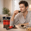 Elite Ground Black Turkish Coffee To Go , 24 Single-Serve Sticks (7g Each) – Arabica & Robusta Blend – Bold Aroma – Israeli Branded, Kosher Certified