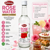 Shams Premium Rose Water, 16.9 Fl Oz (500ml) – Floral Water for Baking, Desserts, Beverages & Cooking, Kosher & Halal Certified, Product of EU