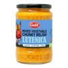 Galil Lutenica Mixed Vegetable Chunky Relish, 19 oz (540g), Traditional Balkan Vegetable Spread, Non-GMO, Gluten Free, Vegan, Kosher & Halal Certified, Product of Bulgaria