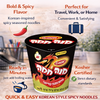 Osem Mana Hama Korean Style Spicy Noodles Cup, 75g Cups, Bundle of 3, Instant Spicy Noodle Meal, Israeli Instant Noodles, Quick & Easy Ready Meal, Kosher