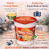 Osem Mana Hama Creamy Pasta Instant Meal, 55g Cups, Bundle of 3, Israeli Instant Pasta Cup, Quick & Easy Ready Meal, Kosher Mehadrin Badatz