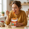 Osem Mana Hama Instant Pasta in Pizza Sauce, 61g Cups, Bundle of 3, Israeli Instant Pasta Meal, Quick & Easy Ready Meal, Kosher