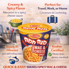 Osem Mana Hama Spicy Mac & Cheese Instant Pasta Cup, 59g Cups, Bundle of 3, Israeli Spicy Macaroni & Cheese Meal, Quick & Easy Ready Meal, Kosher