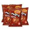 Osem Bissli BBQ Israeli Wheat Snack – Crunchy BBQ Flavor Snack – Kosher Imported Snack from Israel – 70g Bags, 5 Pack