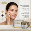 Mon Platin Gold Edition Premium Firming Eye & Neck Cream with Black Caviar & Golden Complex, Hyaluronic Acid, Peptides & Dead Sea Minerals, Anti-Aging Moisturizer, 50 ml
