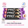 Strauss PRO Protein Bar Cocoa Cookie with White Chocolate Coating – 17g Protein – Pack of 3 Bars (60g Each) – High Protein Snack – Kosher – Product of Israel