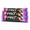 Strauss PRO Protein Bar Cocoa Cookie with White Chocolate Coating – 17g Protein – Pack of 3 Bars (60g Each) – High Protein Snack – Kosher – Product of Israel