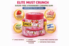 Elite Must Crunch Sugar-Free Strawberry Chewing Gum – 3 Pack (58g Each) | Crunchy Gum Pieces | Strawberry Flavor | Imported from Israel