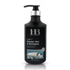 HB Shower Gel & Shampoo for Men – 2-in-1 Body Wash for Men & Shampoo with Dead Sea Minerals, Deep Cleansing & Moisturizing, Men's Essentials, Shower Gel for Fresh Skin & Scalp 780ml