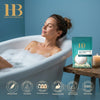 H&B Dead Sea Mineral Bath Salts Green Apple 500g – Natural Bath Soak with Dead Sea Minerals, Refreshing Scented Bath Crystals, Skin Softening & Relaxing Bath for Home Spa Experience
