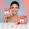 Hydrogel Face Mask Pomegranate & Hyaluronic Acid 25ml Moisturizing Sheet Mask Dead Sea Minerals Hydrating Anti Dry Skin Glow Boost Radiance Skin Care Mask