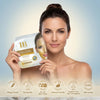 Golden Hydrogel Face Mask with Hyaluronic Acid Gold Dead Sea Minerals Firming Hydrating Anti Aging Glow Mask Aloe Vera Chamomile Skin Nourishing Mask