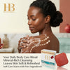 H&B Dead Sea Pomegranate Soap 125g – Antioxidant Mineral Soap Bar, Natural Face & Body Cleanser, Hydrating & Brightening Non-Drying Soap for Smooth, Radiant Skin