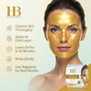 Golden Hydrogel Face Mask with Hyaluronic Acid Gold Dead Sea Minerals Firming Hydrating Anti Aging Glow Mask Aloe Vera Chamomile Skin Nourishing Mask