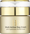 H&B HB Dead Sea Minerals Multi Active Day Face Cream with Hyaluronic Acid & Caviar, Hydrating Daily Moisturizer, 50ml / 1.76oz