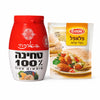Kosher Tahini Paste 100% (500g) + Falafel Mix (180g) – Authentic Israeli Bundle, Vegan, Middle Eastern Cooking Kit