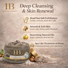 H&B Foaming Mud Sorbet Exfoliating Body Scrub With Dead sea salt and Body Oils- Coconut oil, Argan Oil- Shower scrub, Foot scrub Paraben Free - 450gr - Dead Sea Minerals
