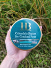 HB Dead Sea Minerals Calendula Foot Butter for Dry & Rough Feet, Enriched with Plant Oils, Shea & Cocoa Butter, Tea Tree Oil & Dead Sea Minerals, Intensive Moisturizing Foot Cream, 100 ml / 3.4 fl oz