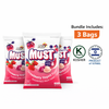 Elite Must Sugar Free Strawberry Yogurt Hard Candies – 80g Bags (Pack of 3) | Creamy Strawberry Yogurt Flavor Candy | No Added Sugar | Kosher | Imported from Israel