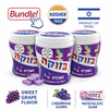 Elite Bazooka Bubble Gum Bottle – Grape Flavor 66g (Pack of 3) | Classic Bazooka Chewing Gum |No sugar - Kosher | Imported from Israel