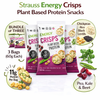 3 bags of Strauss Energy Crisps Plant-Based Protein