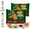 Osem Lachmit Rustic Whole Wheat Crispbread – Crunchy Israeli Crackers with Oats, Sesame & Flax Seeds – High Fiber Snack – Product of Israel – 2 Pack (190g Each)