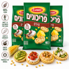 Osem Prichonim Corn Rice Cakes – Light Crunchy Corn Snack – Only ~8 Calories Per Cake – Product of Israel – Pack of 3 (80g Each)