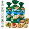 Osem Prichonim Whole Grain Rice Cakes – 100% Brown Rice – Light Crunchy Snack – Only ~30 Calories Per Cake – Product of Israel – Pack of 3 (140g Each)