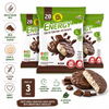Energy Whole Grain Rice Cakes Coated with Milk Chocolate – Light & Crunchy Sweet Snack – Gluten Free – Kosher – Pack of 3 (70g Each)