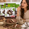 Energy Whole Grain Rice Cakes Coated with Milk Chocolate – Light & Crunchy Sweet Snack – Gluten Free – Kosher – Pack of 3 (70g Each)