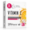 SPApharma Vitamin C Brightening & Illuminating Sheet Face Mask with Dead Sea Minerals – Helps Improve Skin Tone, Fine Lines & Radiance – For All Skin Types – 5 Sheet Masks