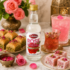 Shams Premium Rose Essence, 1.69 Fl Oz (50ml) – Concentrated Rose Flavoring, Dilute 1:100, For Baking, Desserts, Beverages & Cooking, Kosher & Halal Certified